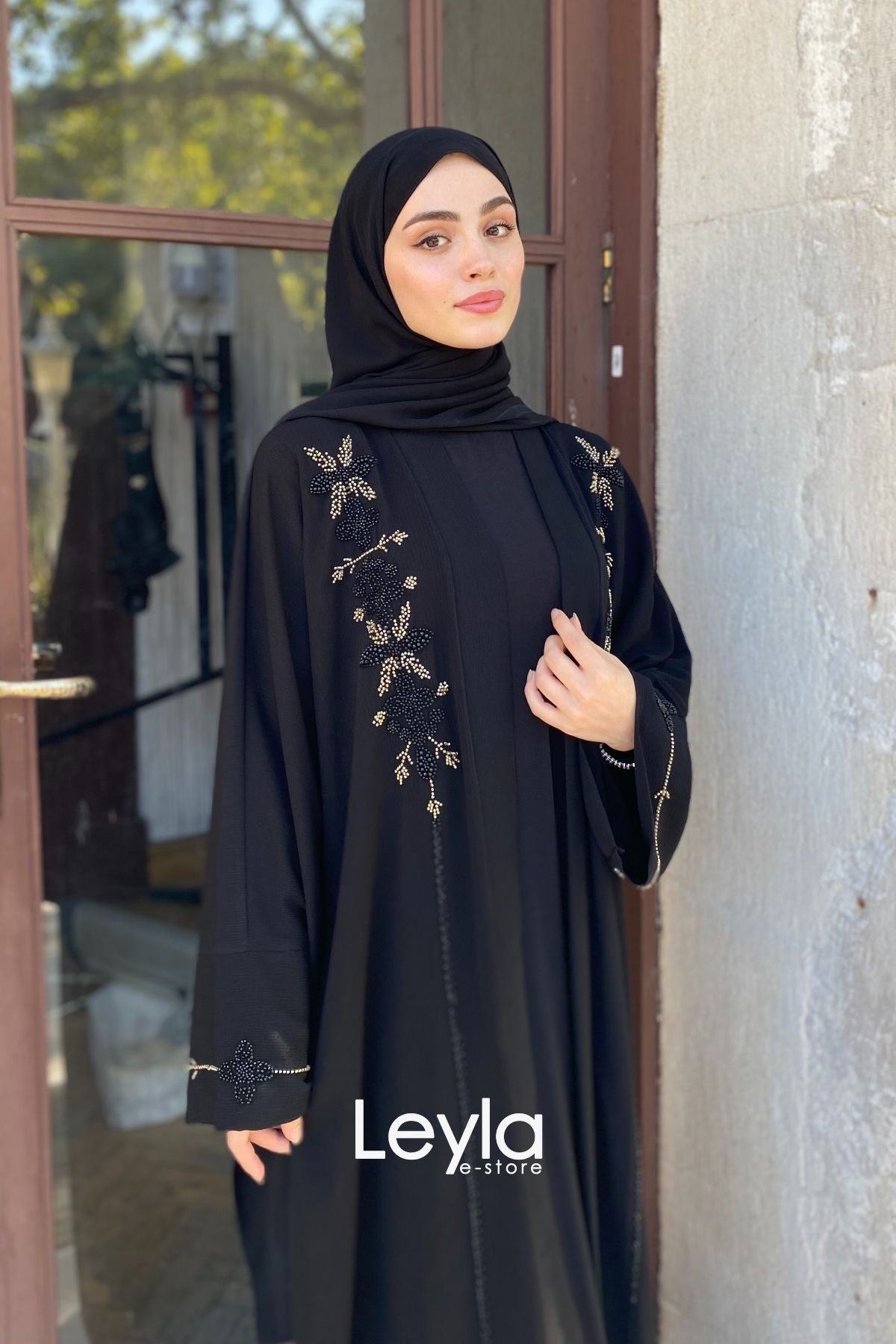 Royal Bloom | Klasik Zarafetin Işıltısı  | Ferace Takımı