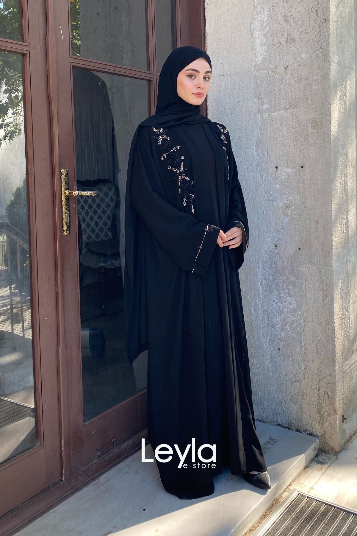 Royal Bloom | Klasik Zarafetin Işıltısı  | Ferace Takımı