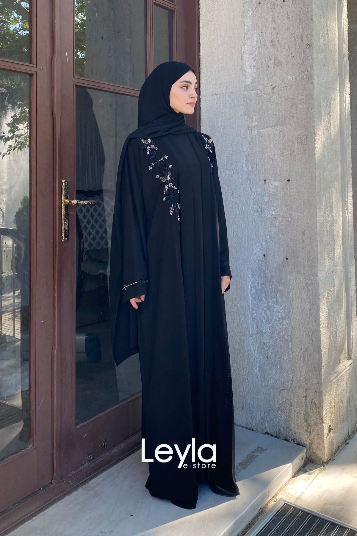 Royal Bloom | Klasik Zarafetin Işıltısı  | Ferace Takımı