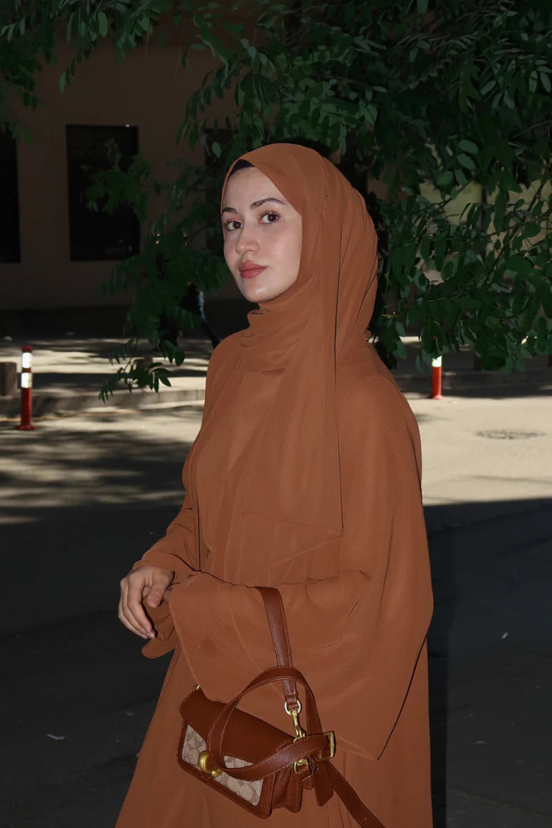 Veil Grace | Premium Şifon 3'lü Abaya Takımı