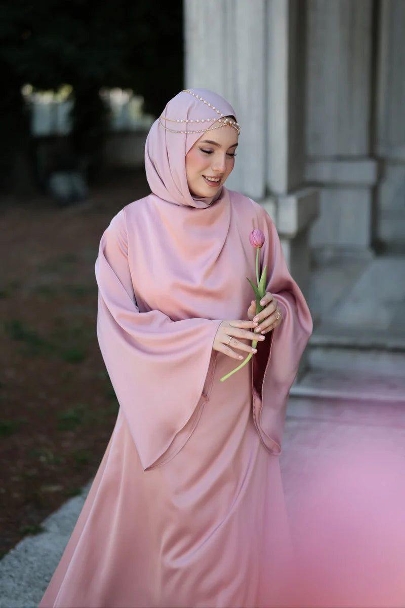 Satin Grace | Dökümlü Saten Elbise