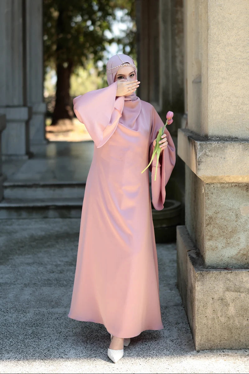 Satin Grace | Dökümlü Saten Elbise