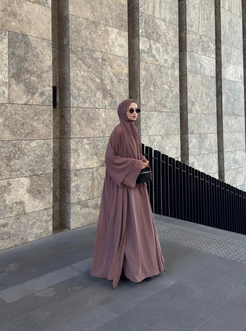 Veil Grace | Premium Şifon 3'lü Abaya Takımı