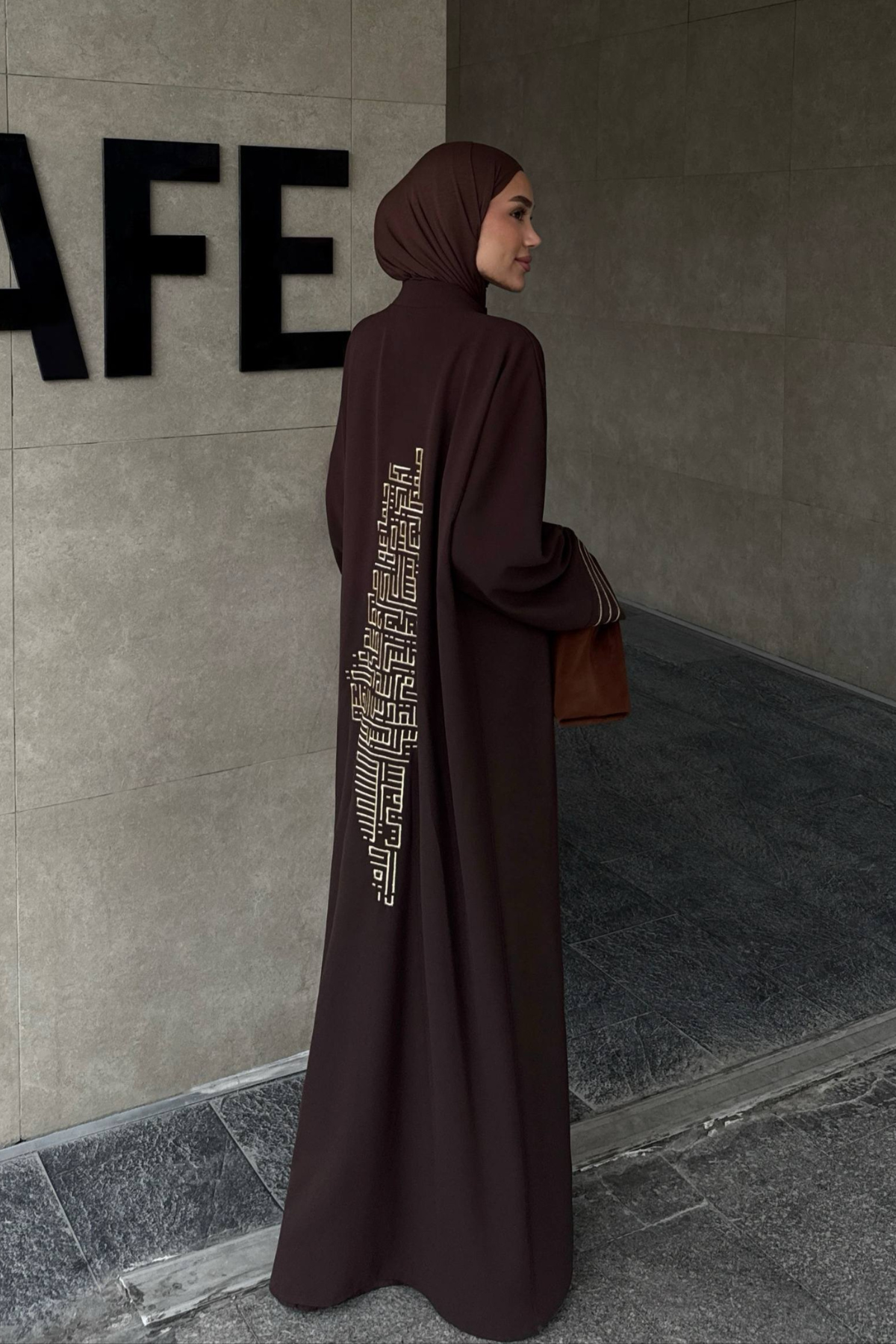 Kudüs Işığı | Filistin Haritası İşlemeli Abaya