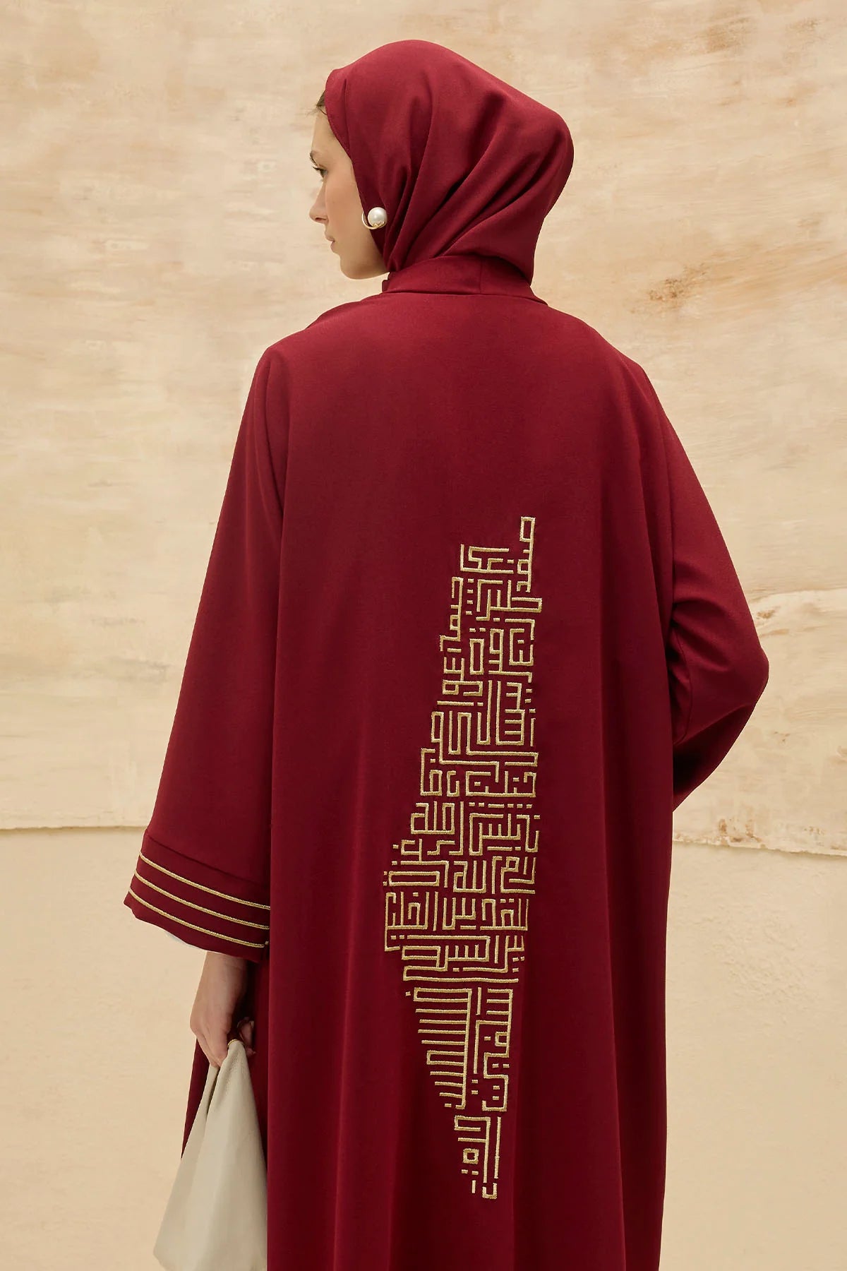 Kudüs Işığı | Filistin Haritası İşlemeli Abaya