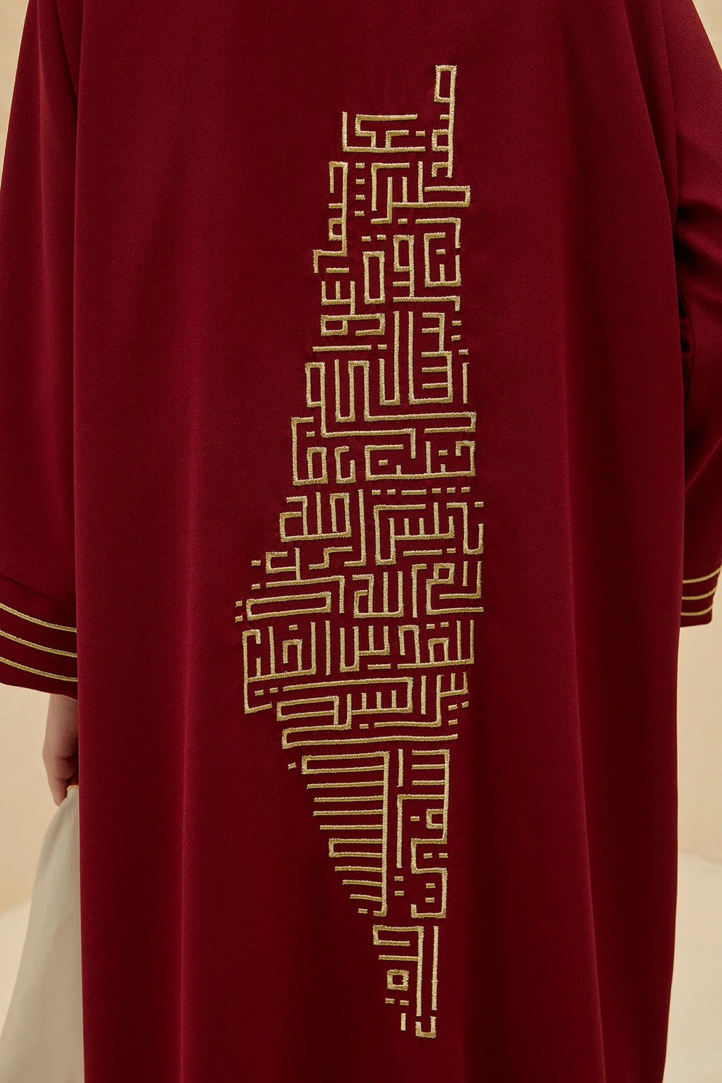Kudüs Işığı | Filistin Haritası İşlemeli Abaya