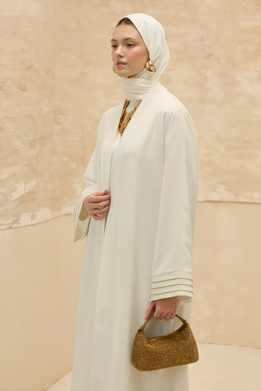 Kudüs Işığı | Filistin Haritası İşlemeli Abaya