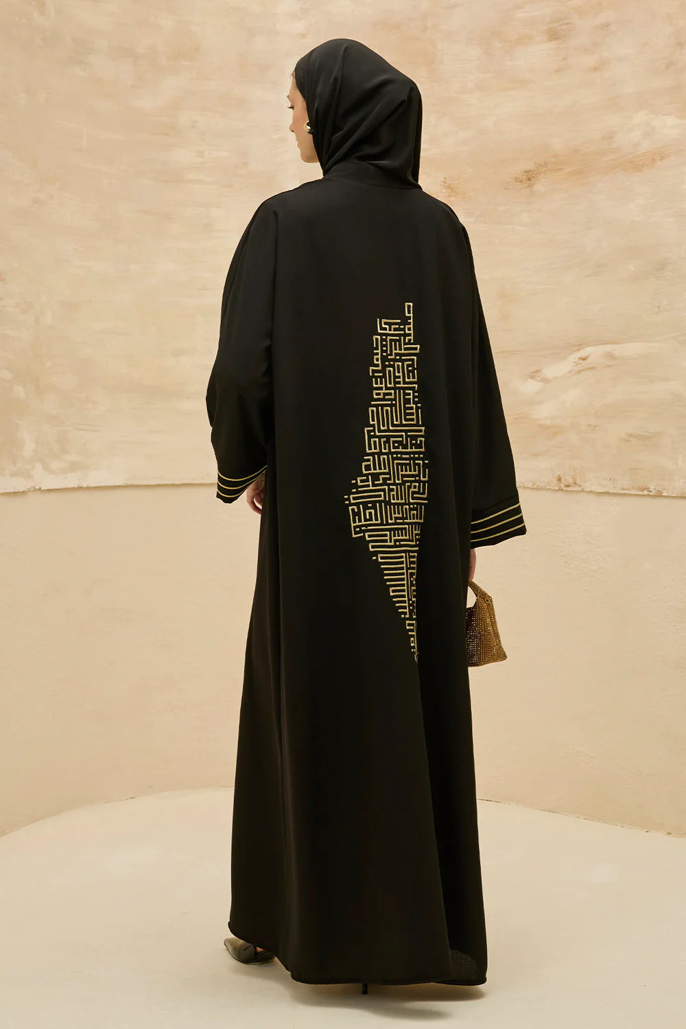 Kudüs Işığı | Filistin Haritası İşlemeli Abaya