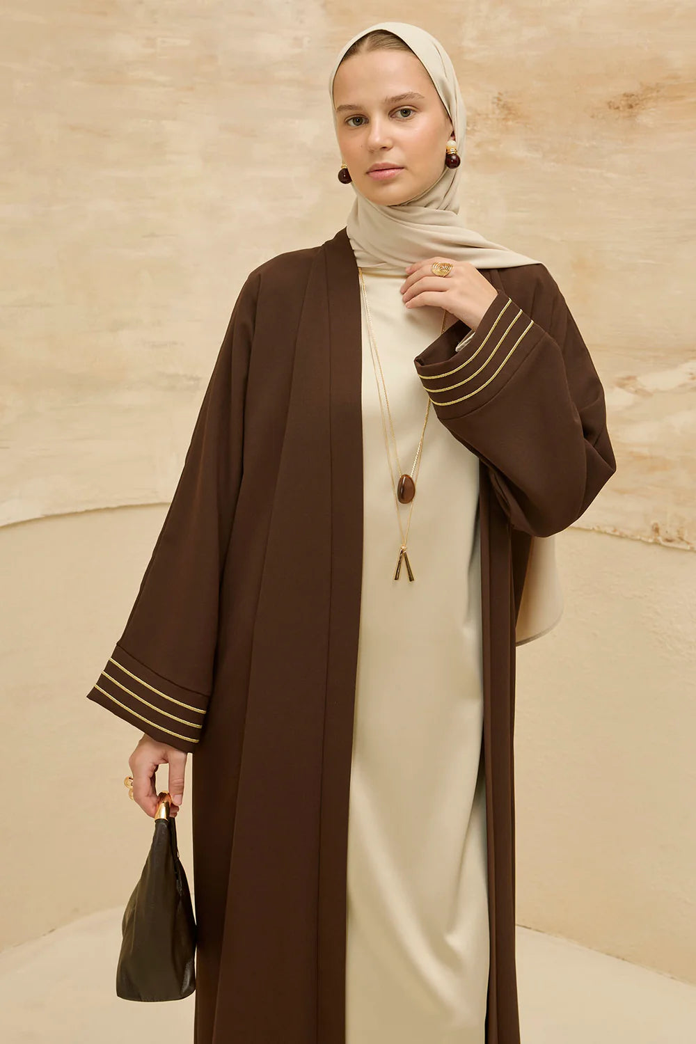 Kudüs Işığı | Filistin Haritası İşlemeli Abaya
