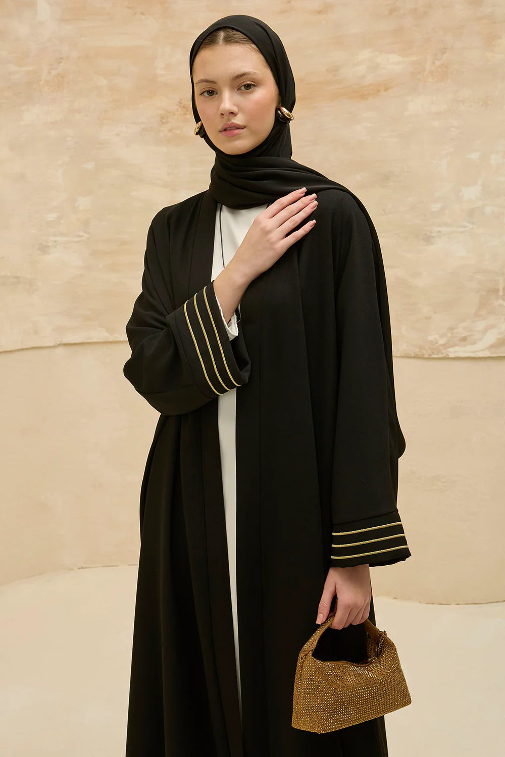 Kudüs Işığı | Filistin Haritası İşlemeli Abaya