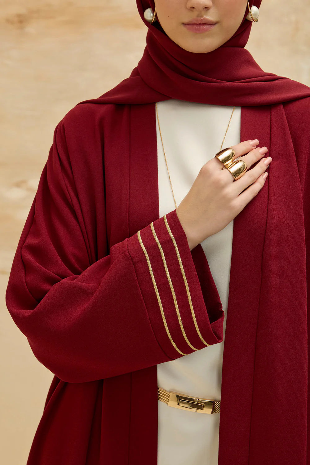 Kudüs Işığı | Filistin Haritası İşlemeli Abaya