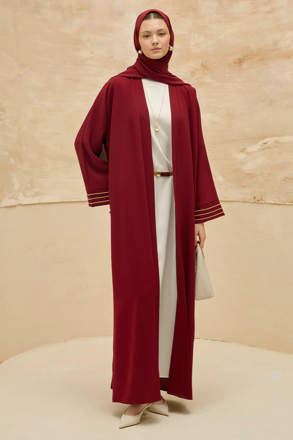 Kudüs Işığı | Filistin Haritası İşlemeli Abaya