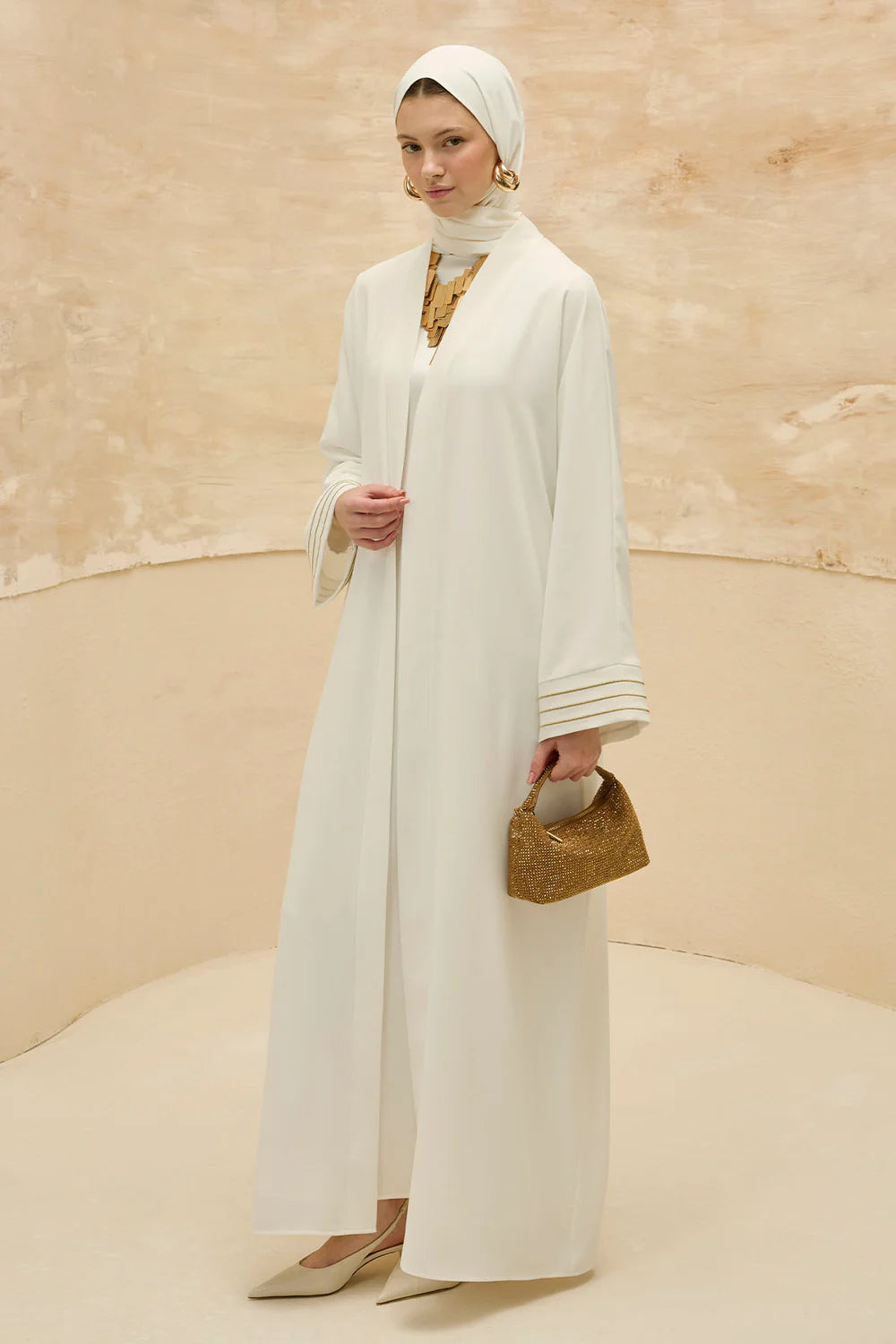 Kudüs Işığı | Filistin Haritası İşlemeli Abaya
