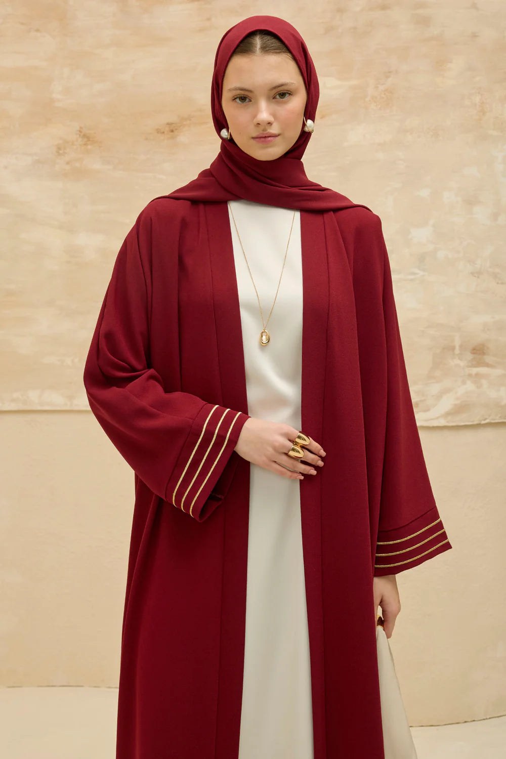 Kudüs Işığı | Filistin Haritası İşlemeli Abaya