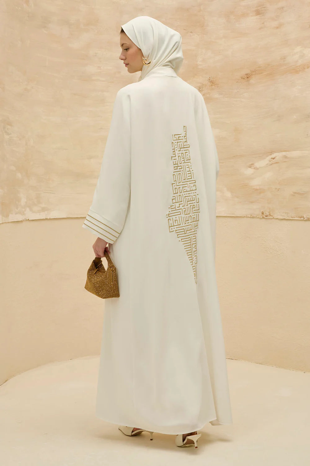 Kudüs Işığı | Filistin Haritası İşlemeli Abaya