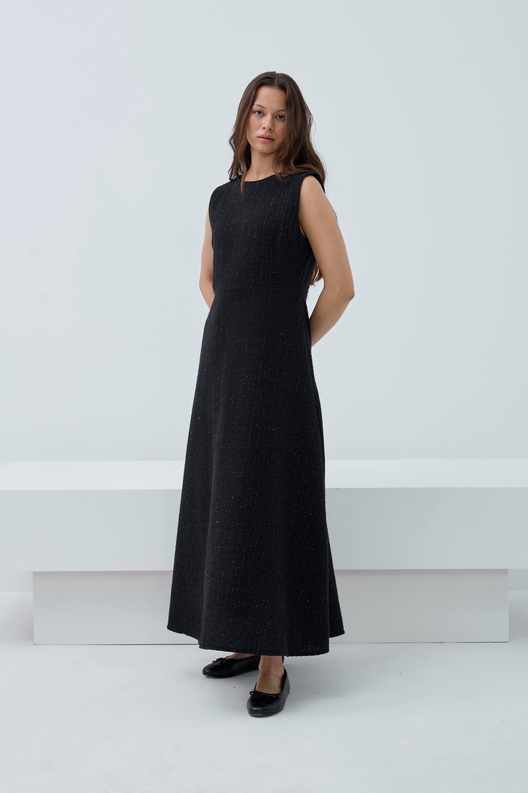 Modern Tweed Elegance | Şık Tüvit Elbise Takımı