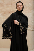 Crescent Nightfall | Hilal Nakışlı Abaya Takımı