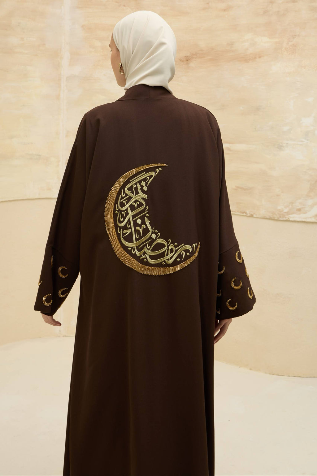 Ramadan Kareem | Hilal İşlemeli Abaya