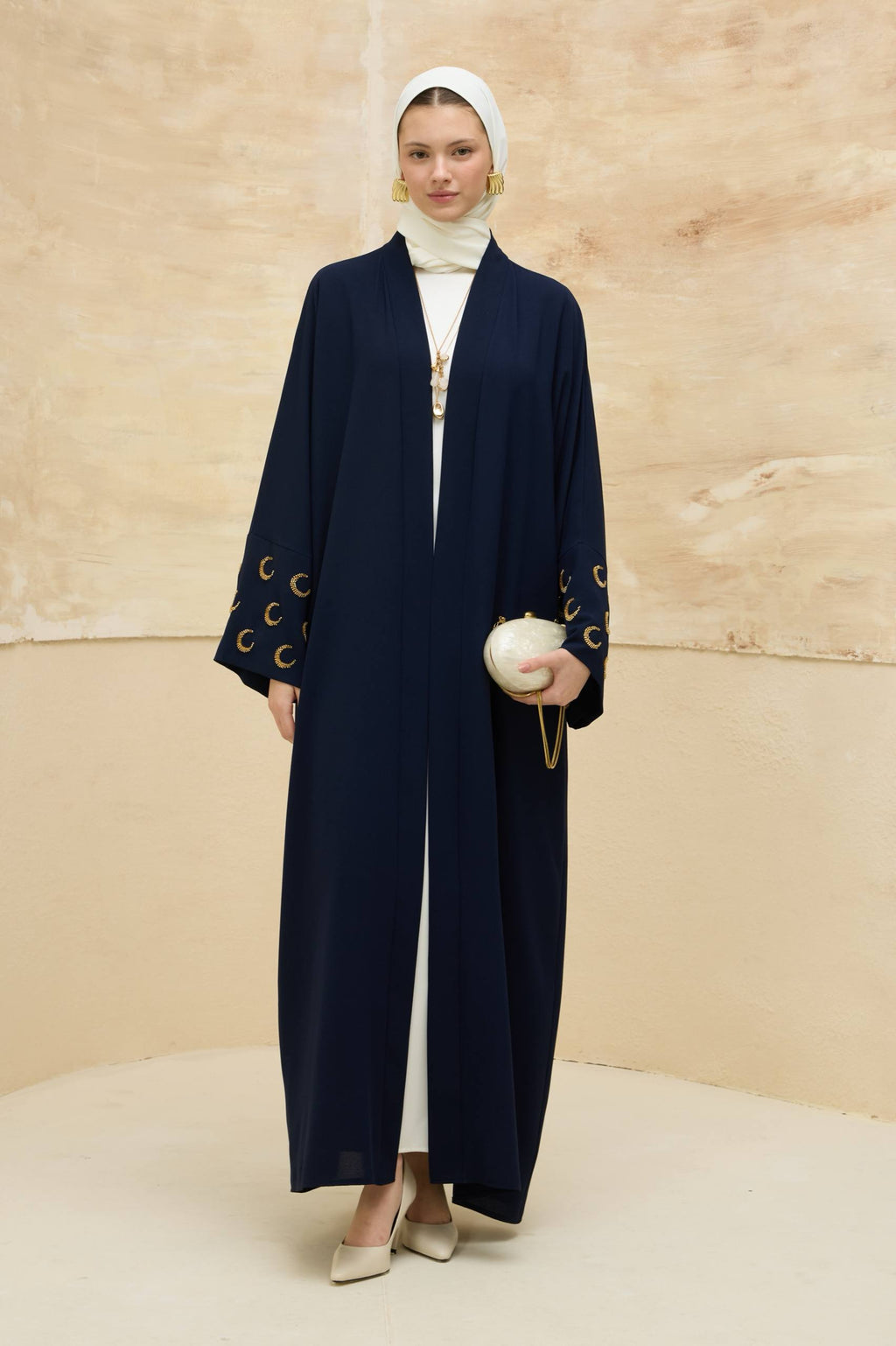 Ramadan Kareem | Hilal İşlemeli Abaya