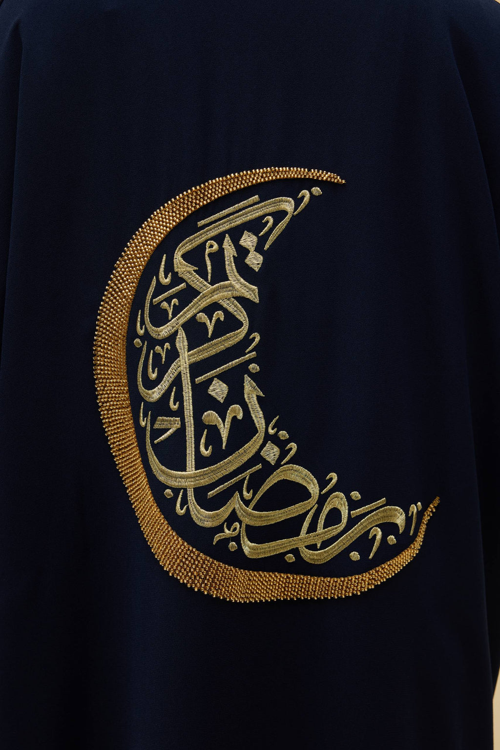 Ramadan Kareem | Hilal İşlemeli Abaya
