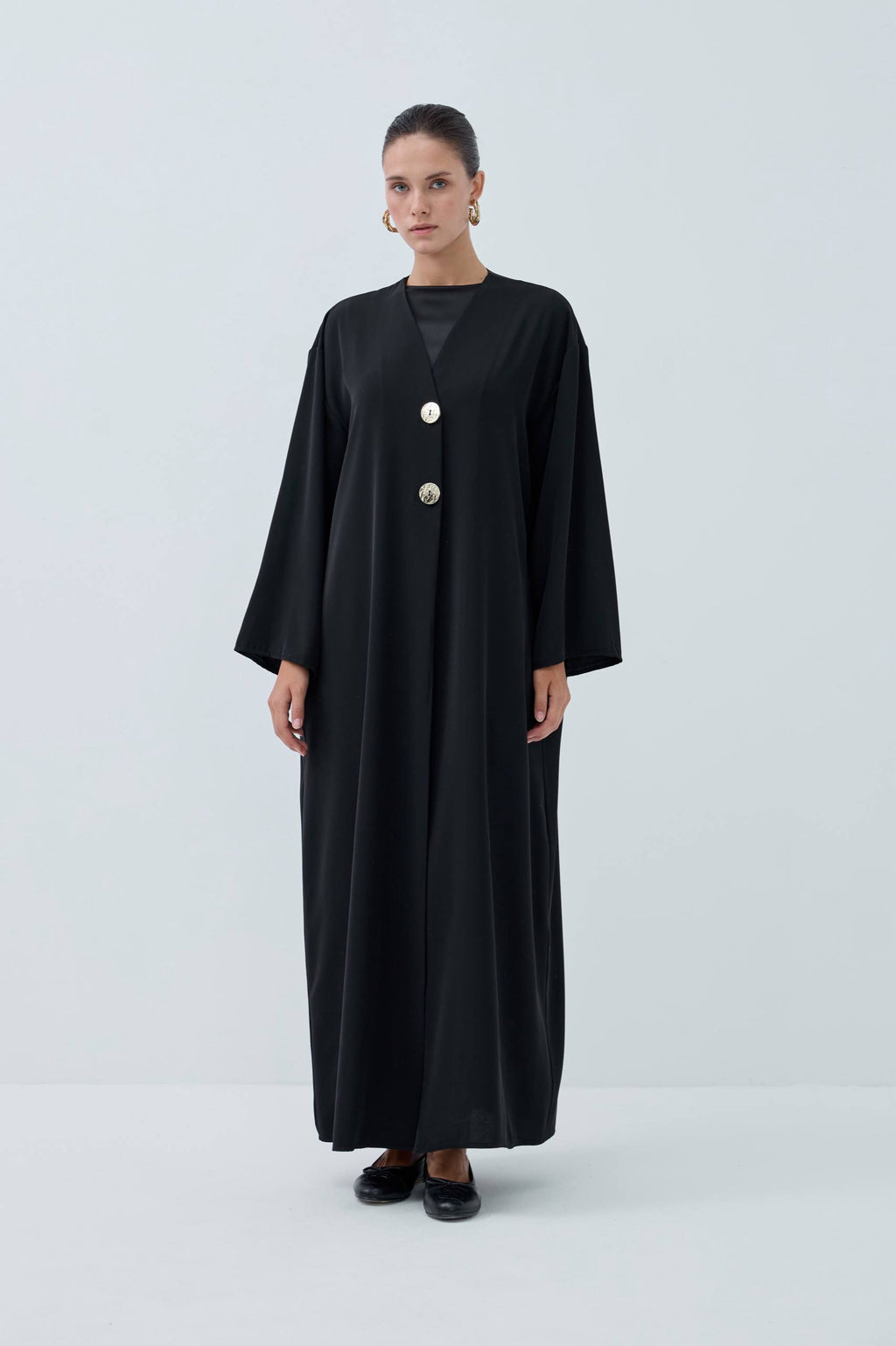 Velora Muse | Düğme Detaylı Abaya