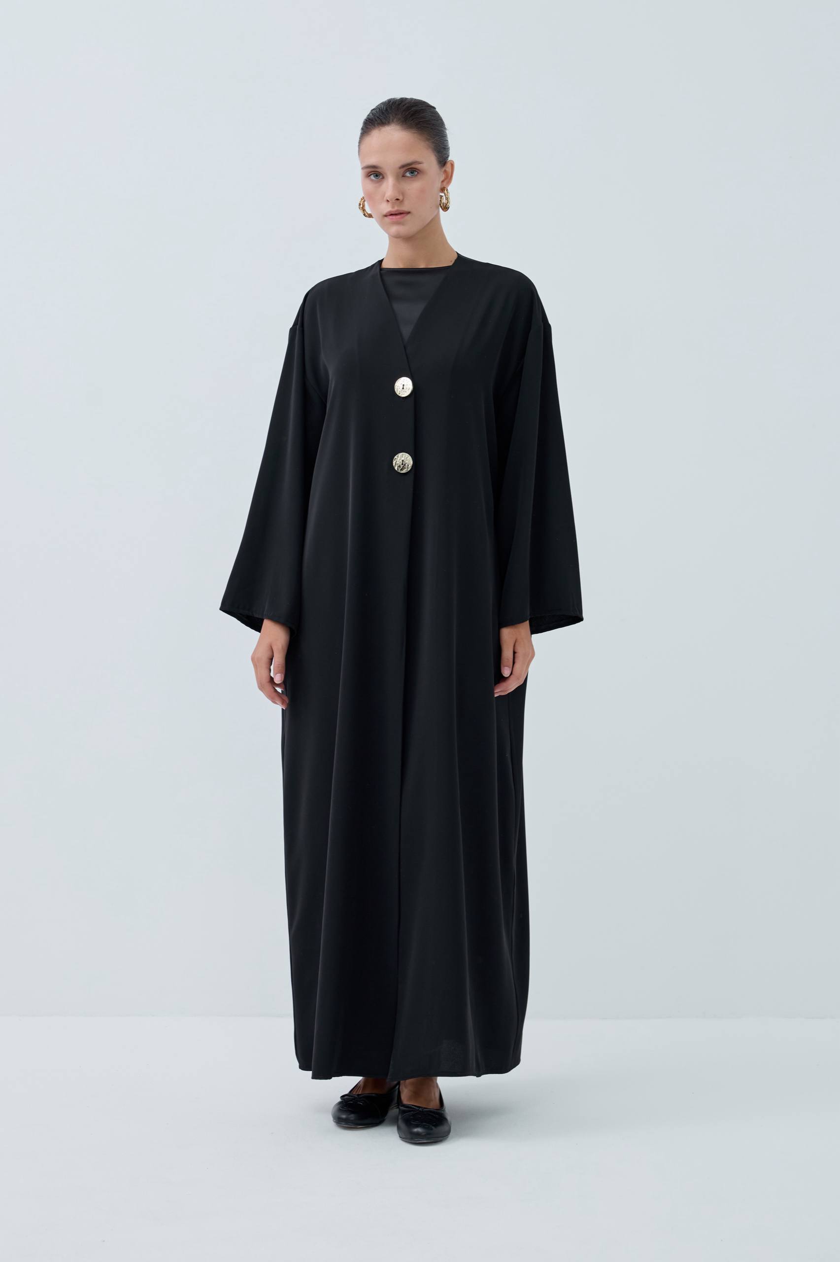 Velora Muse | Düğme Detaylı Abaya