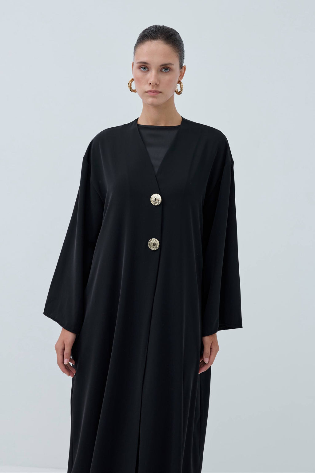 Velora Muse | Düğme Detaylı Abaya