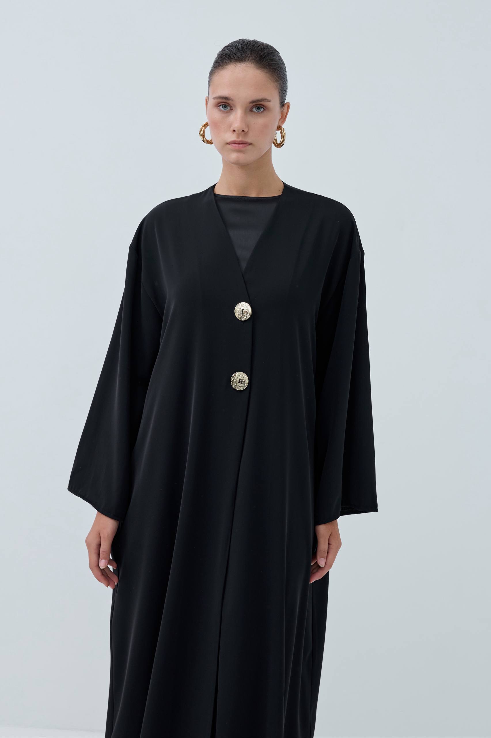 Velora Muse | Düğme Detaylı Abaya