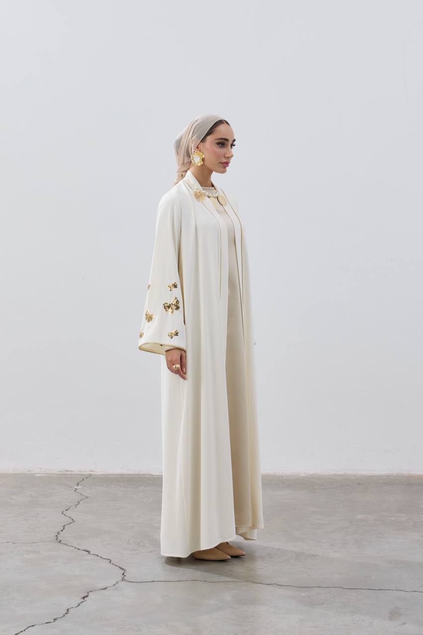 Kelebek Işıltısı | Payet Kelebek Detaylı Ferace