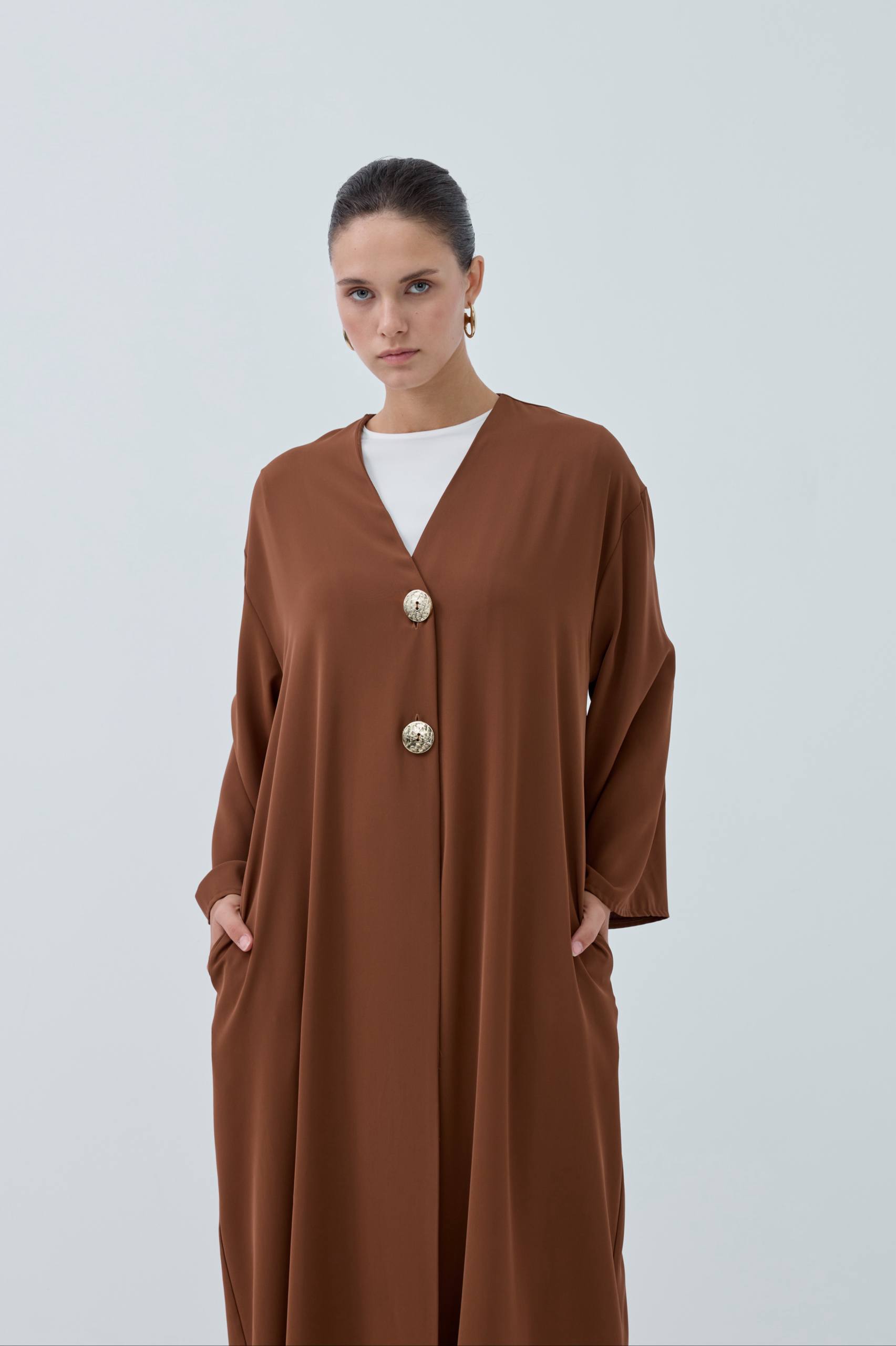 Velora Muse | Düğme Detaylı Abaya