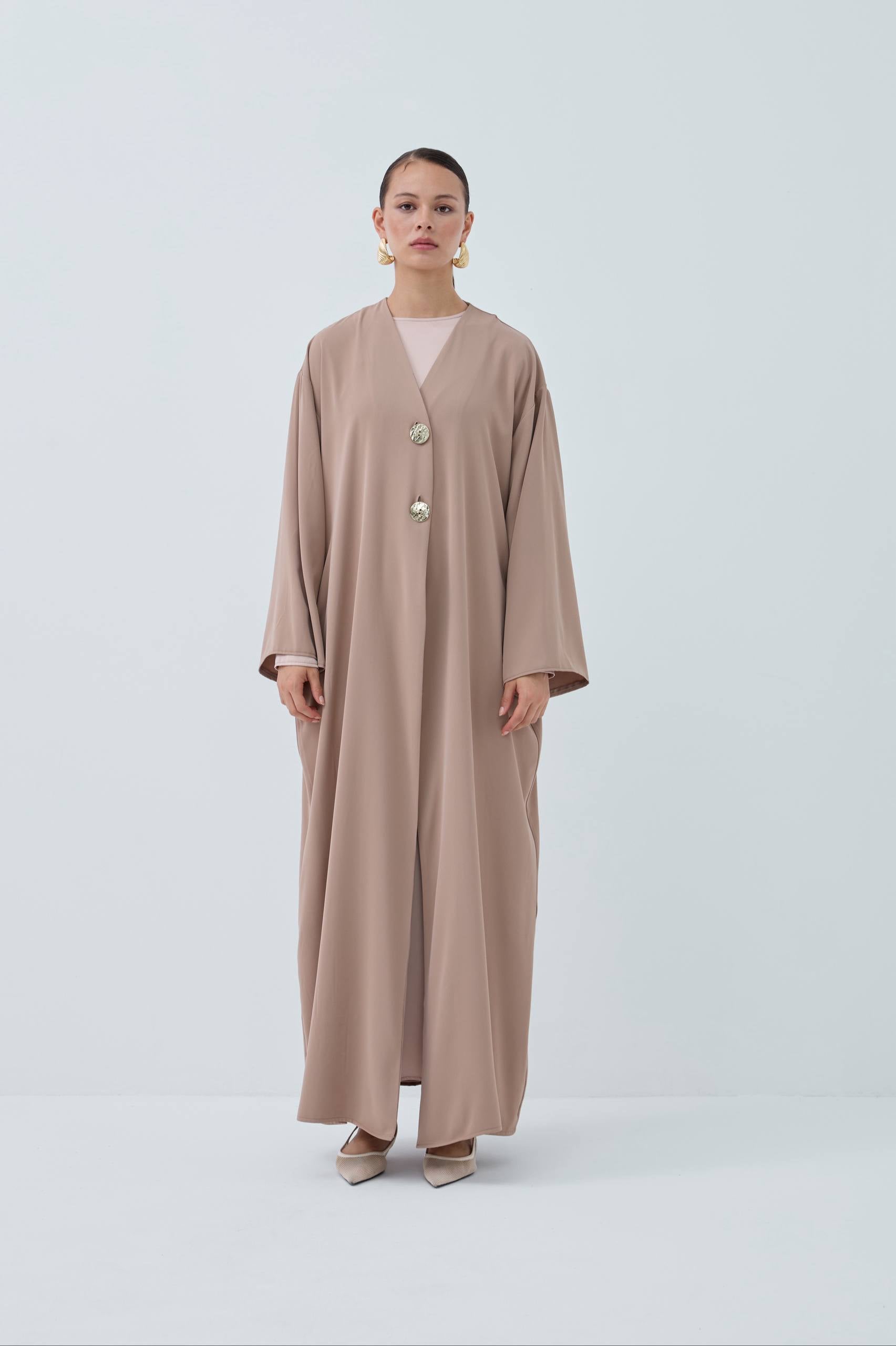 Velora Muse | Düğme Detaylı Abaya