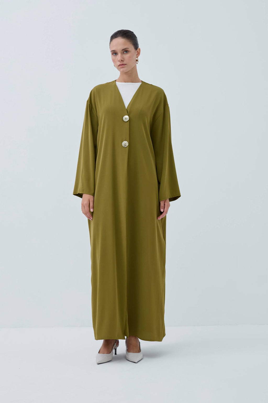 Velora Muse | Düğme Detaylı Abaya