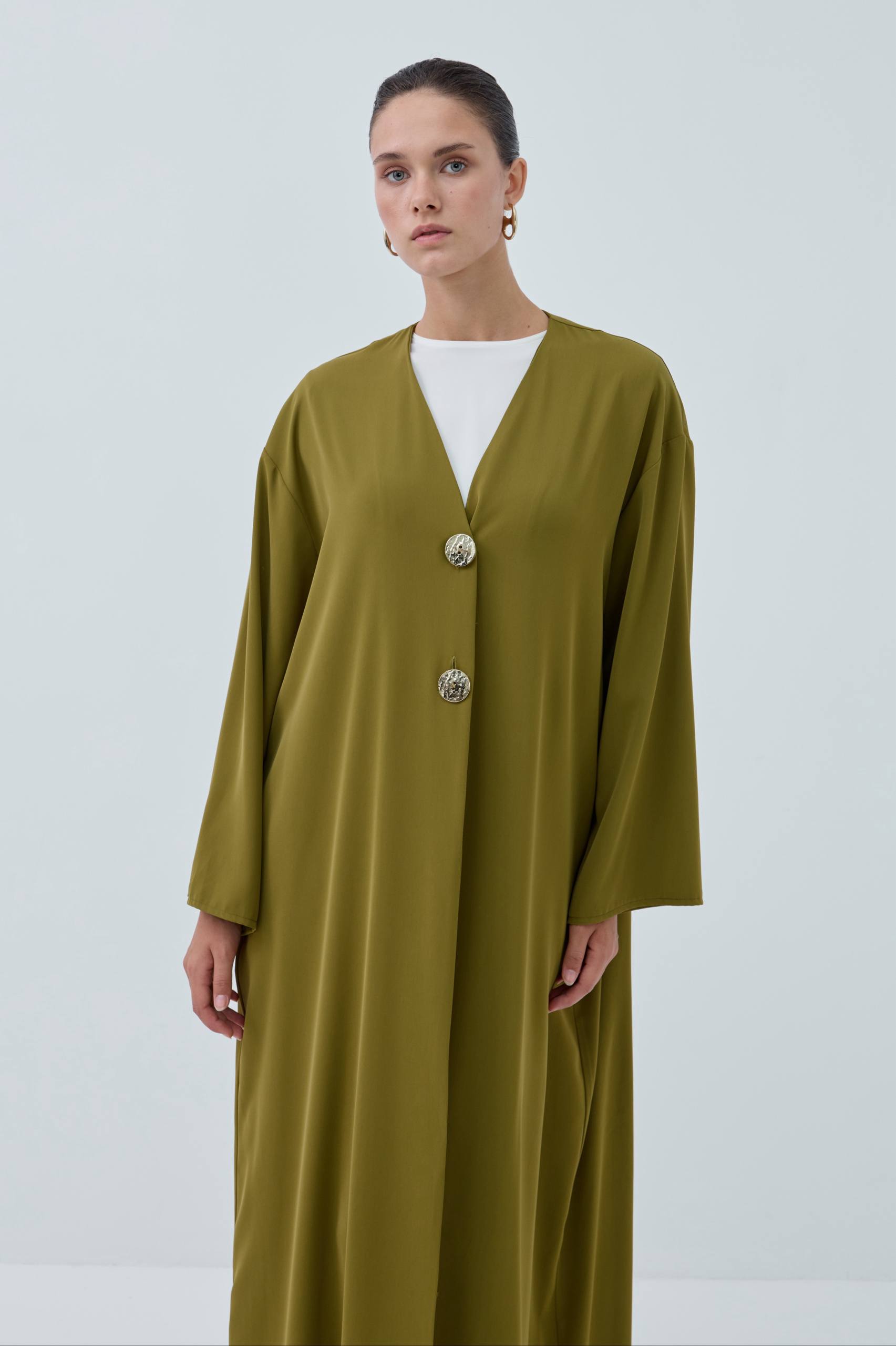 Velora Muse | Düğme Detaylı Abaya