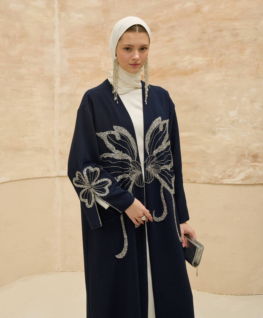 Papillon Royale | Kelebek Taş Detaylı Abaya