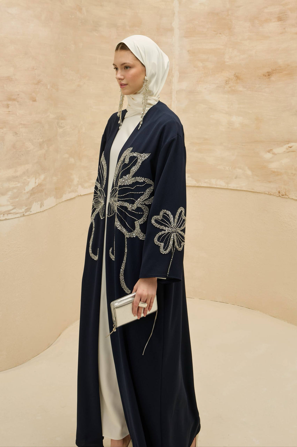 Papillon Royale | Kelebek Taş Detaylı Abaya