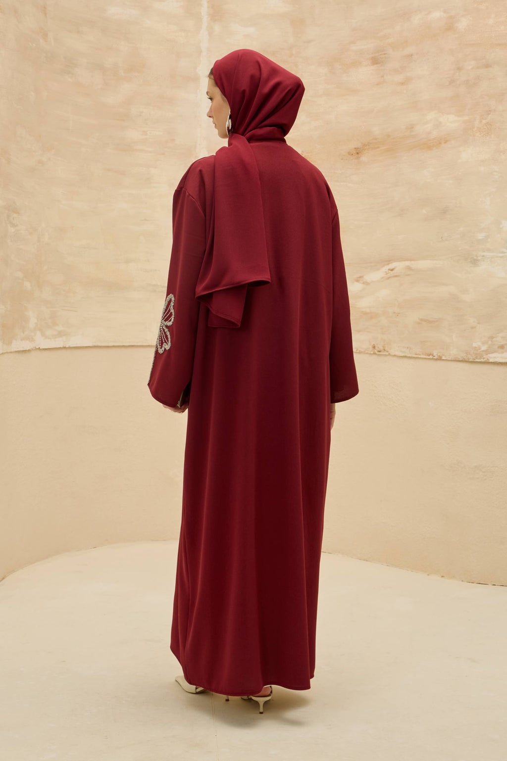 Papillon Royale | Kelebek Taş Detaylı Abaya