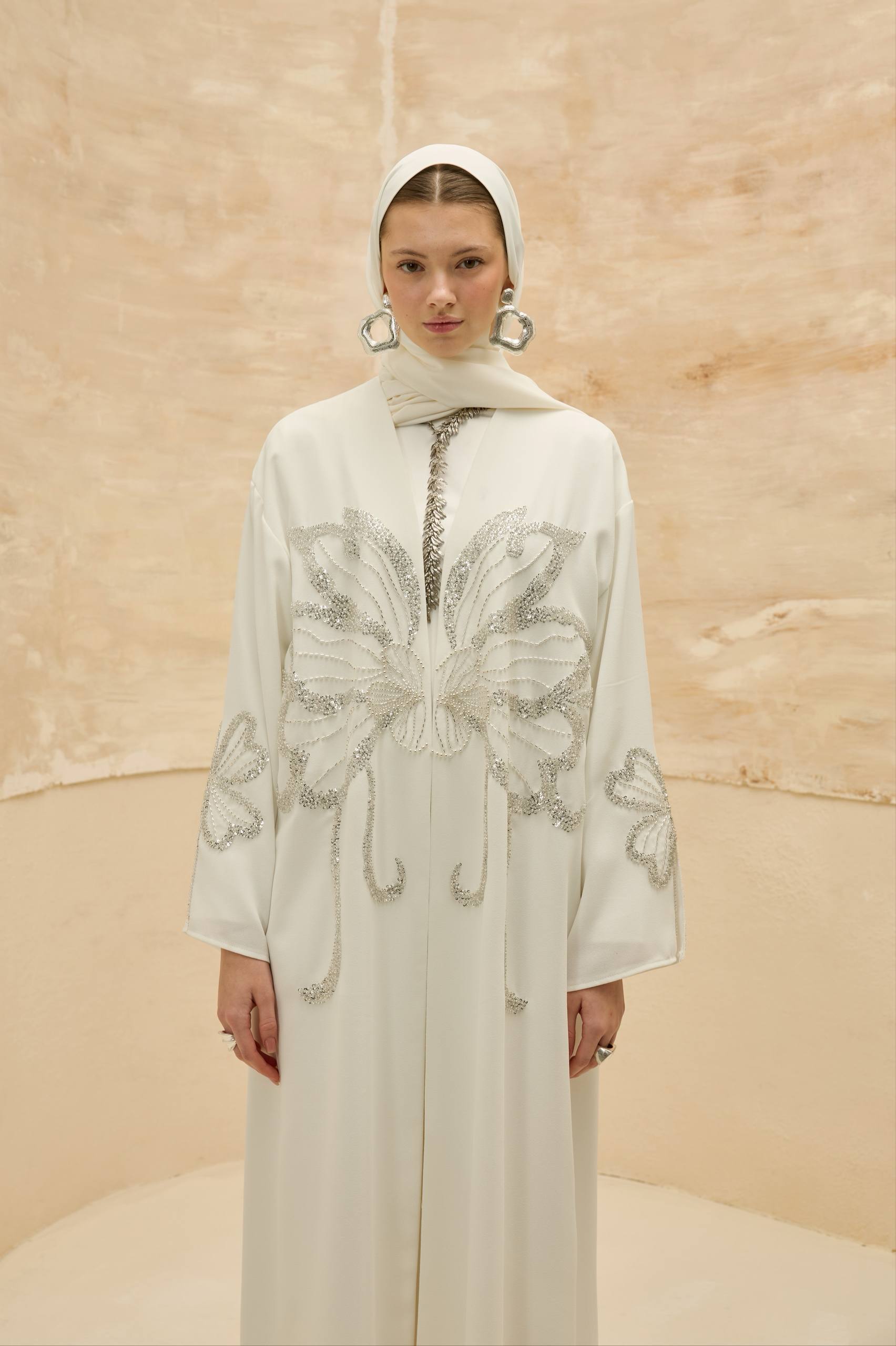 Papillon Royale | Kelebek Taş Detaylı Abaya