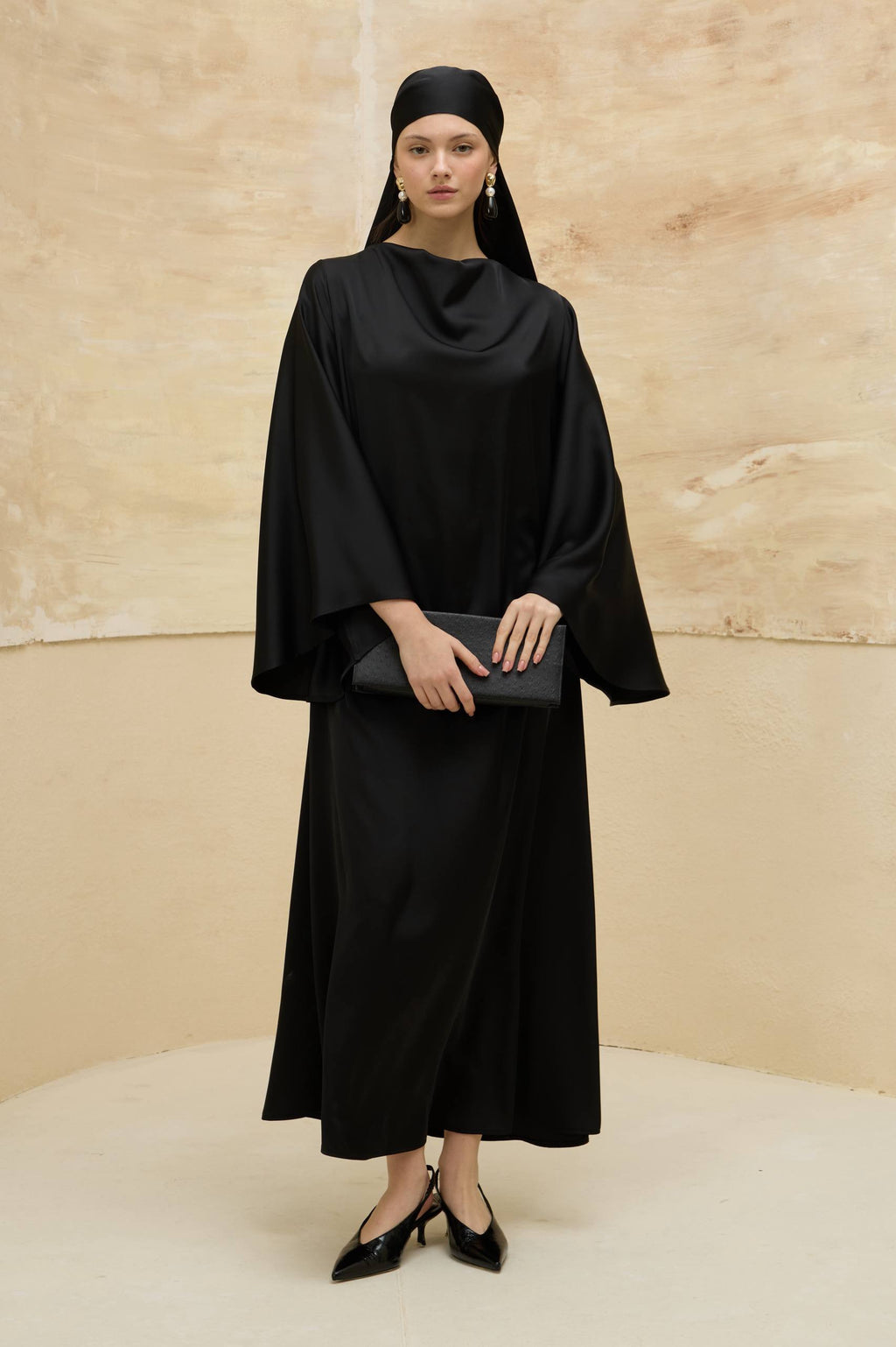 Satin Grace | Dökümlü Saten Elbise
