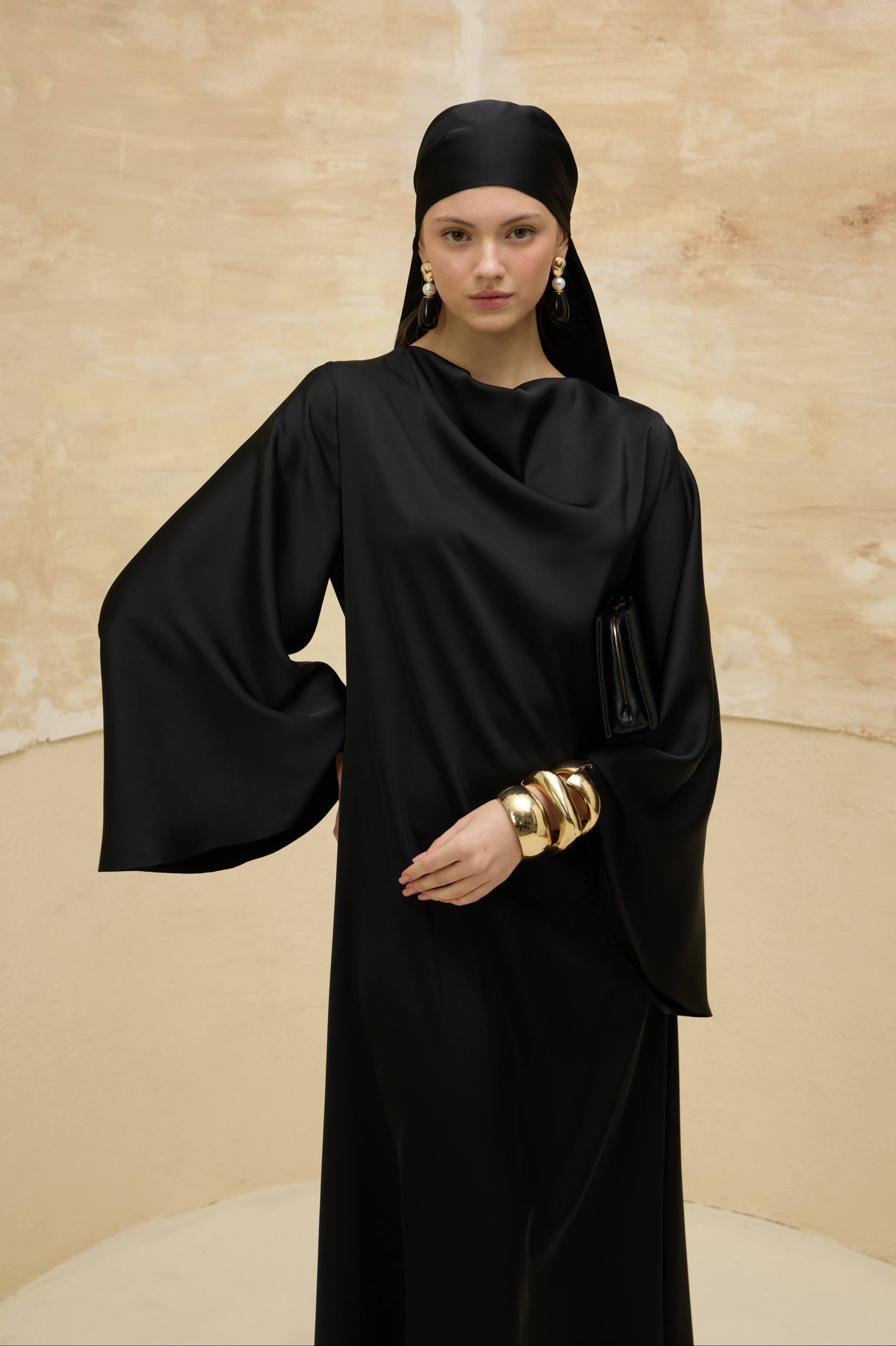 Satin Grace | Dökümlü Saten Elbise