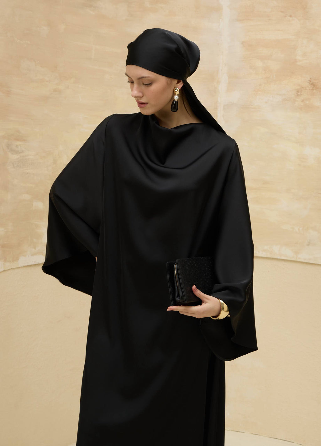 Satin Grace | Dökümlü Saten Elbise