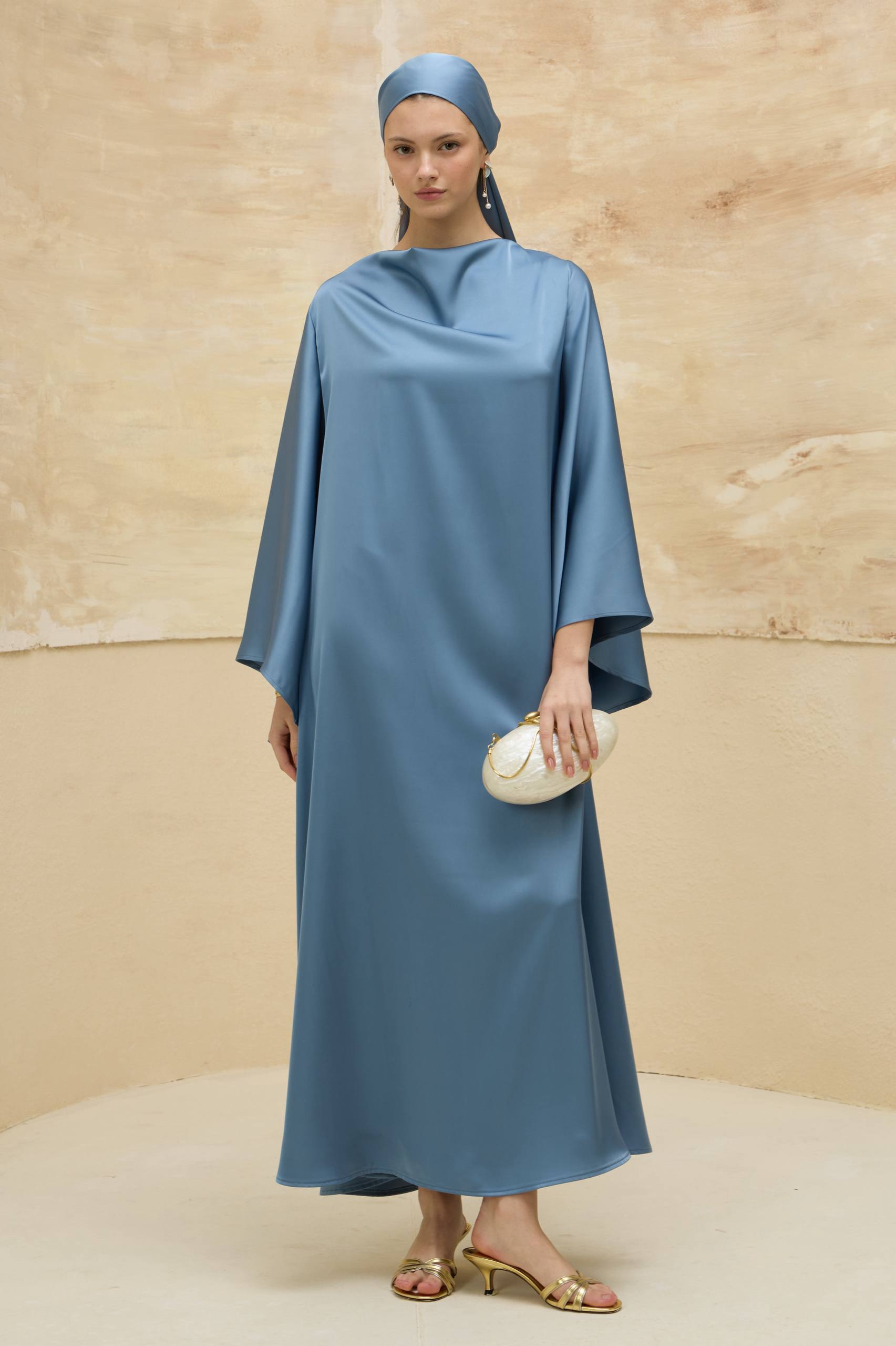 Satin Grace | Dökümlü Saten Elbise