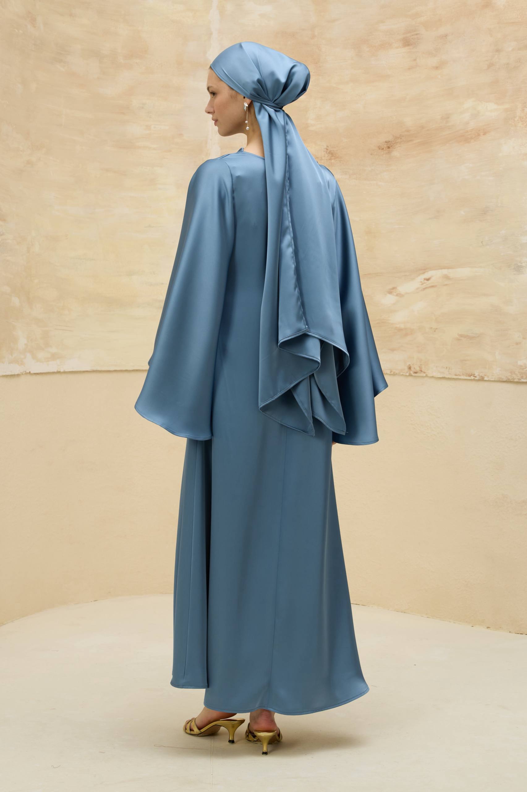 Satin Grace | Dökümlü Saten Elbise