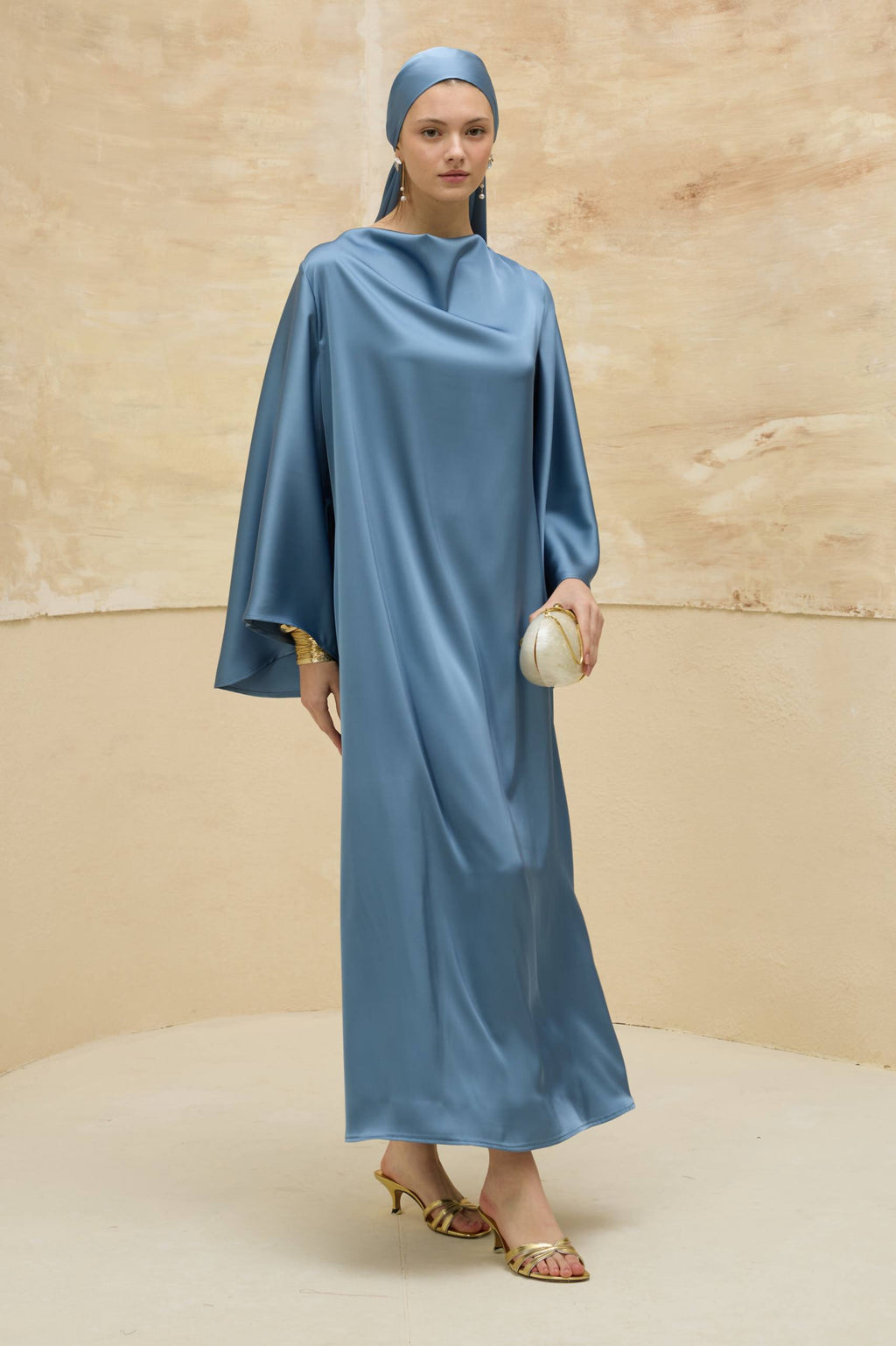 Satin Grace | Dökümlü Saten Elbise