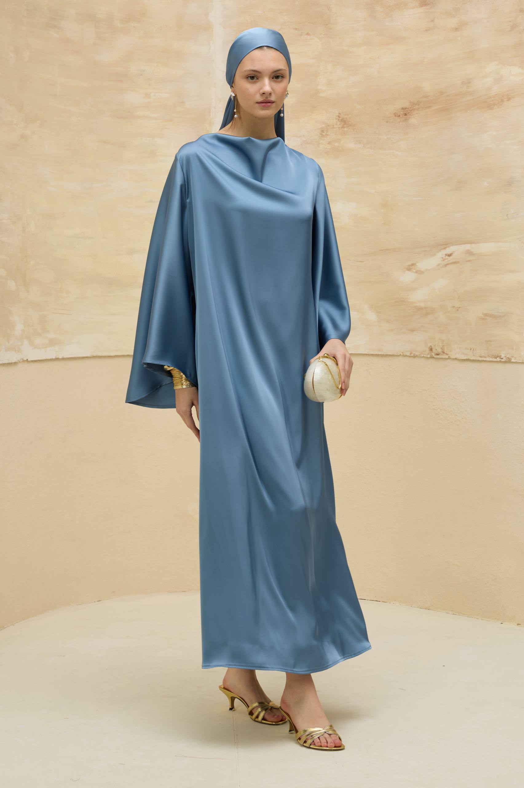 Satin Grace | Dökümlü Saten Elbise