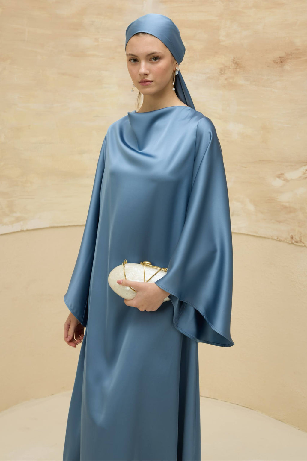 Satin Grace | Dökümlü Saten Elbise