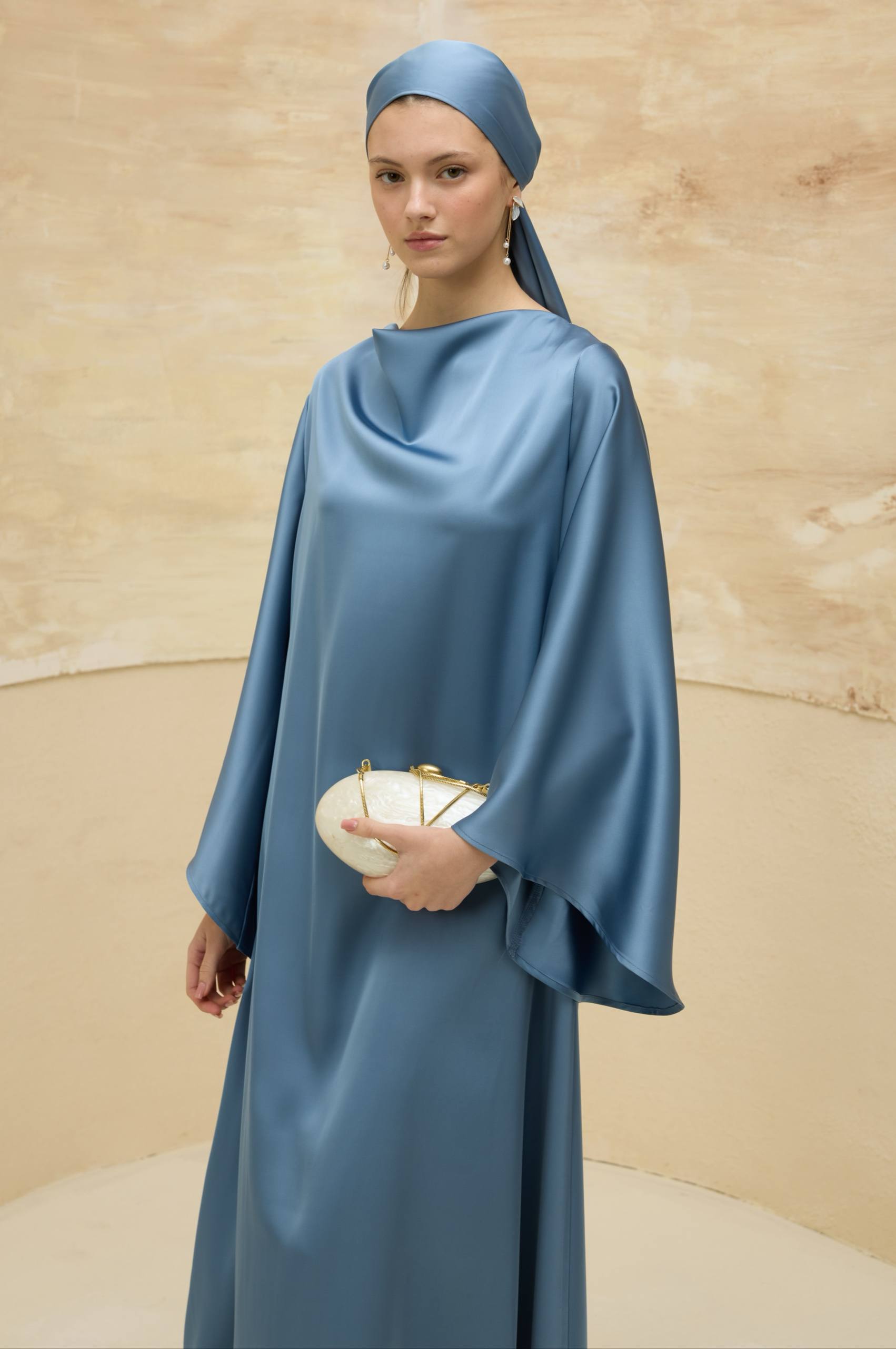 Satin Grace | Dökümlü Saten Elbise