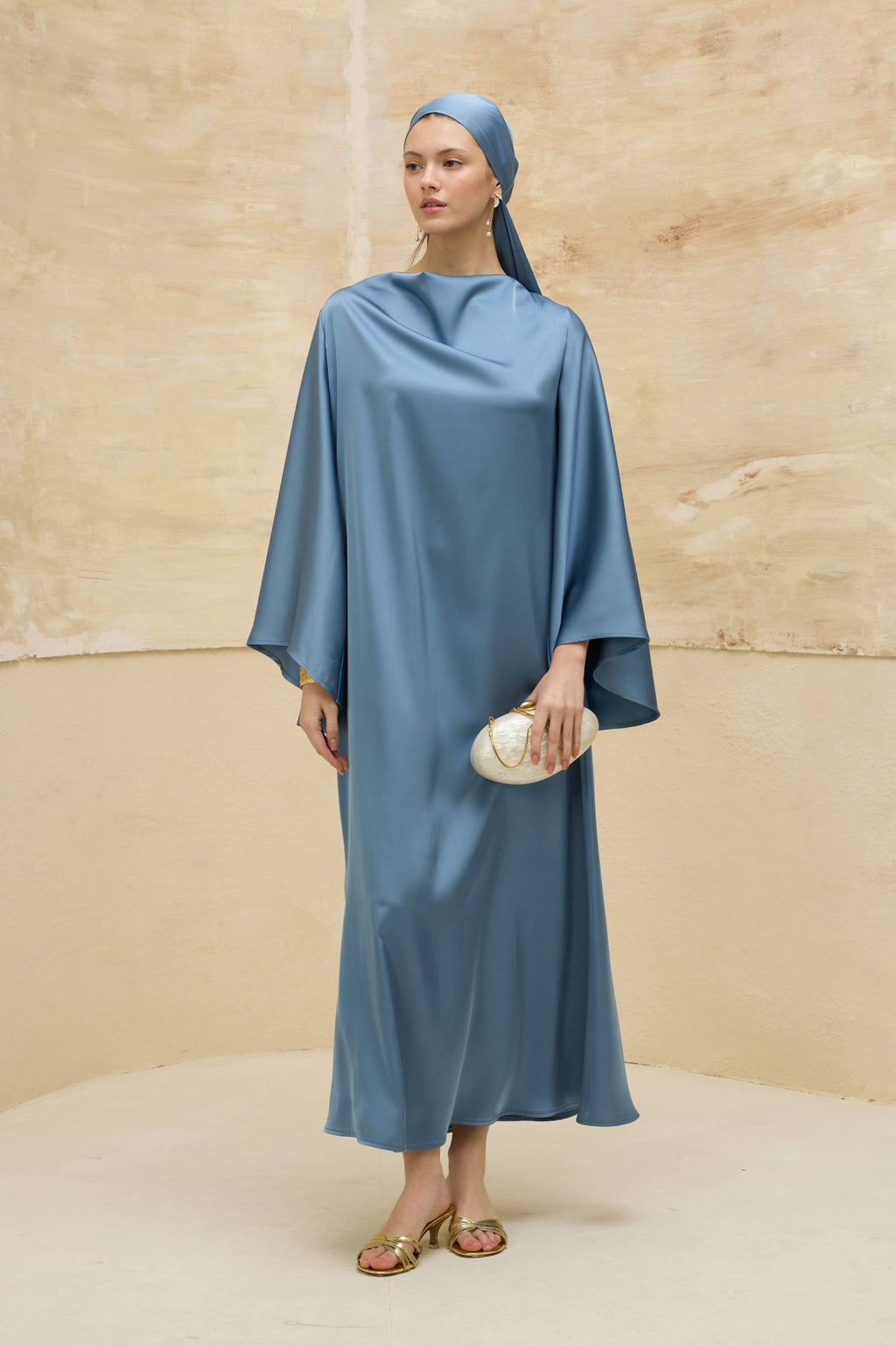 Satin Grace | Dökümlü Saten Elbise