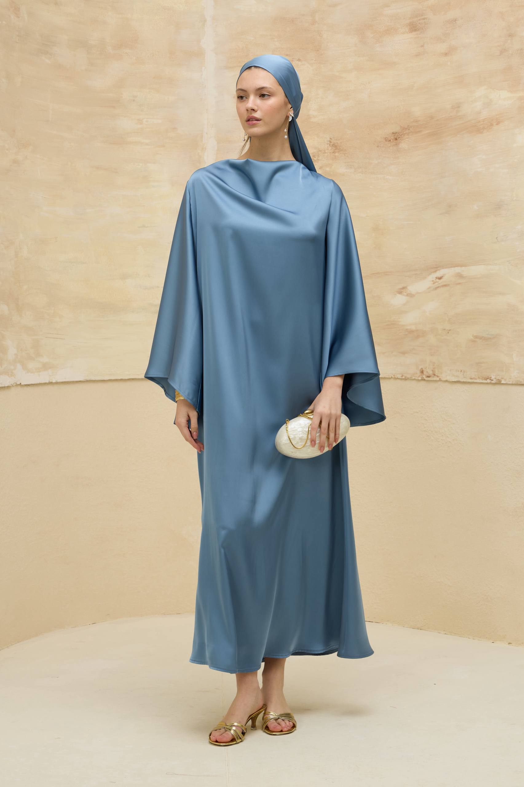 Satin Grace | Dökümlü Saten Elbise