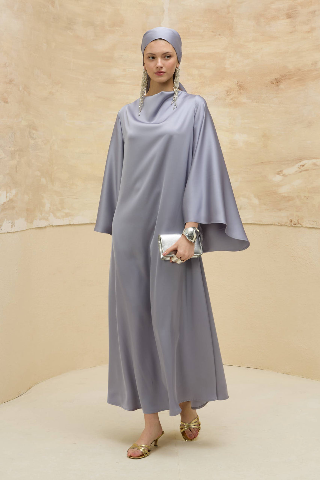 Satin Grace | Dökümlü Saten Elbise