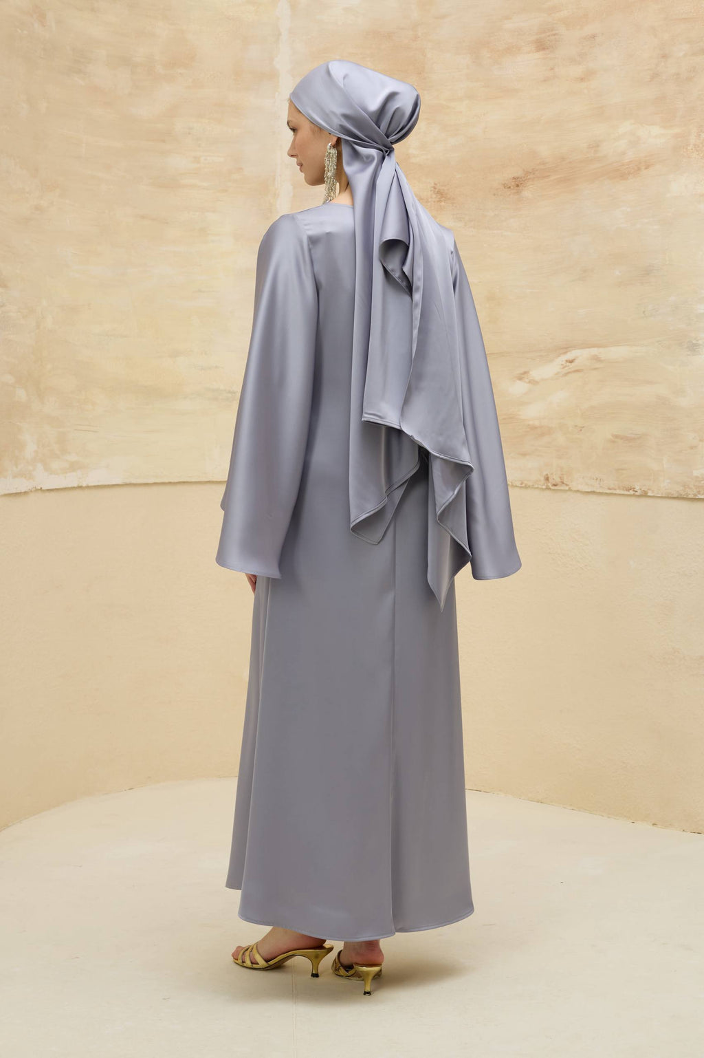Satin Grace | Dökümlü Saten Elbise